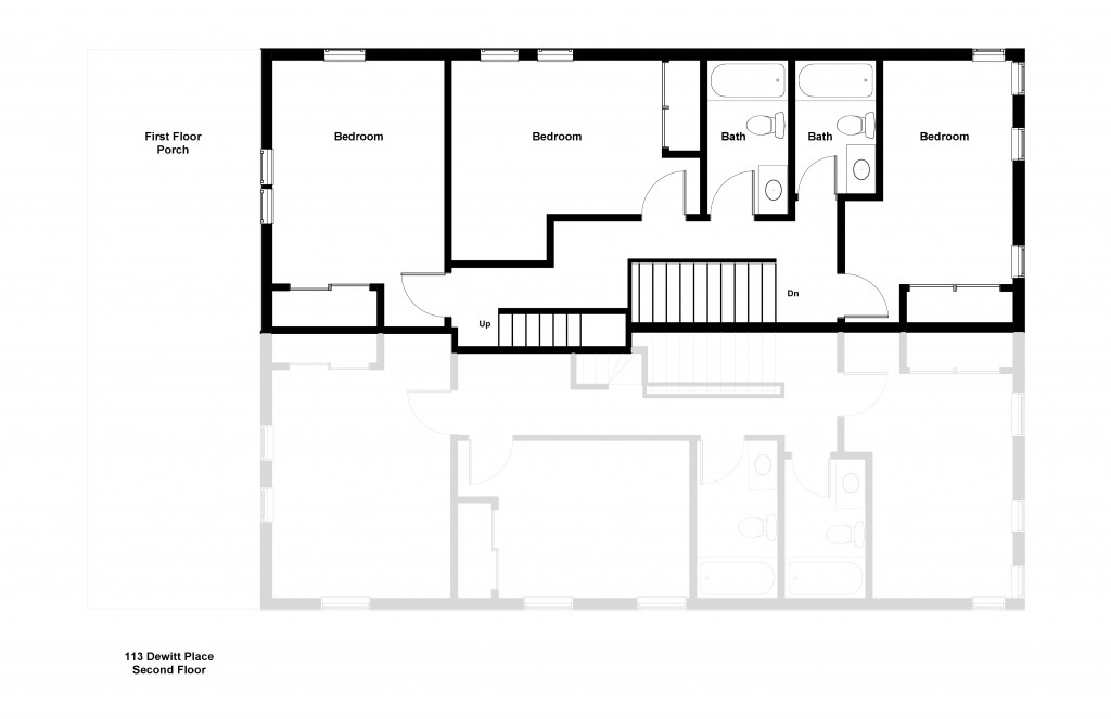 113DewittPlaceSecondFloorFloorplan PJ Apartments